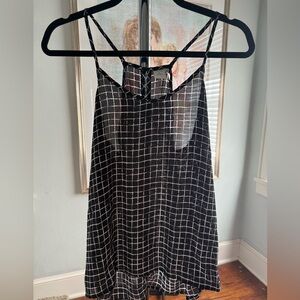 Paper Crane Black and White Tank